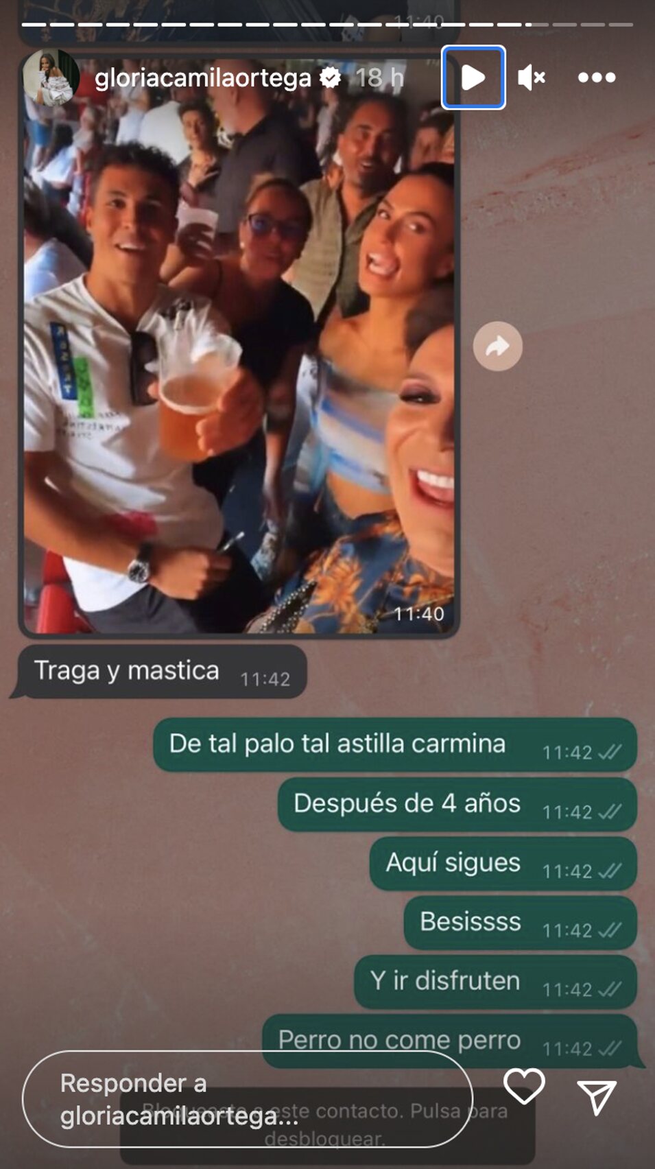 La conversación de Gloria Camila con la madre de Kiko Jiménez | Foto: Instagram