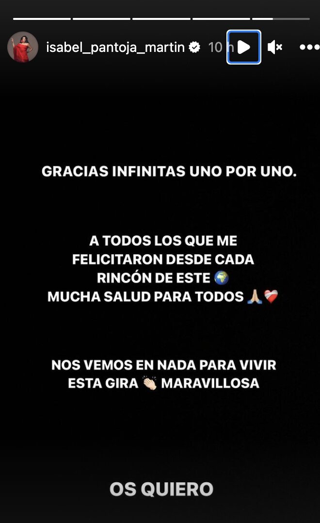 Isabel Pantoja cumple 67 años a punto de retomar su gira por España | Foto: Instagram