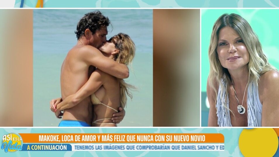 Makoke y su pareja en la playa | Foto: telecinco.es