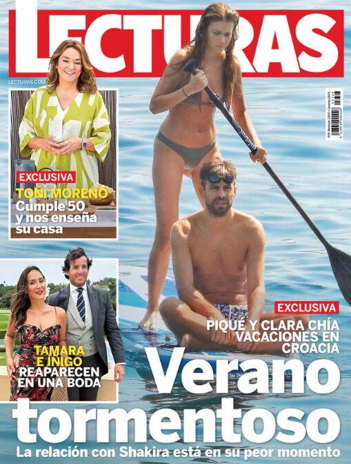 Gerard Piqué y Clara Chía en la portada de Lecturas