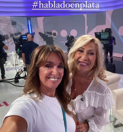 Rosa Benito en el plató de 'Hablando en Plata' | Foto: Instagram