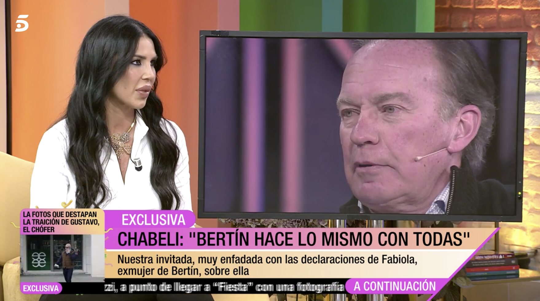 Chabeli Navarro habla de Fabiola Martínez en 'Fiesta'/ Foto: telecinco.es