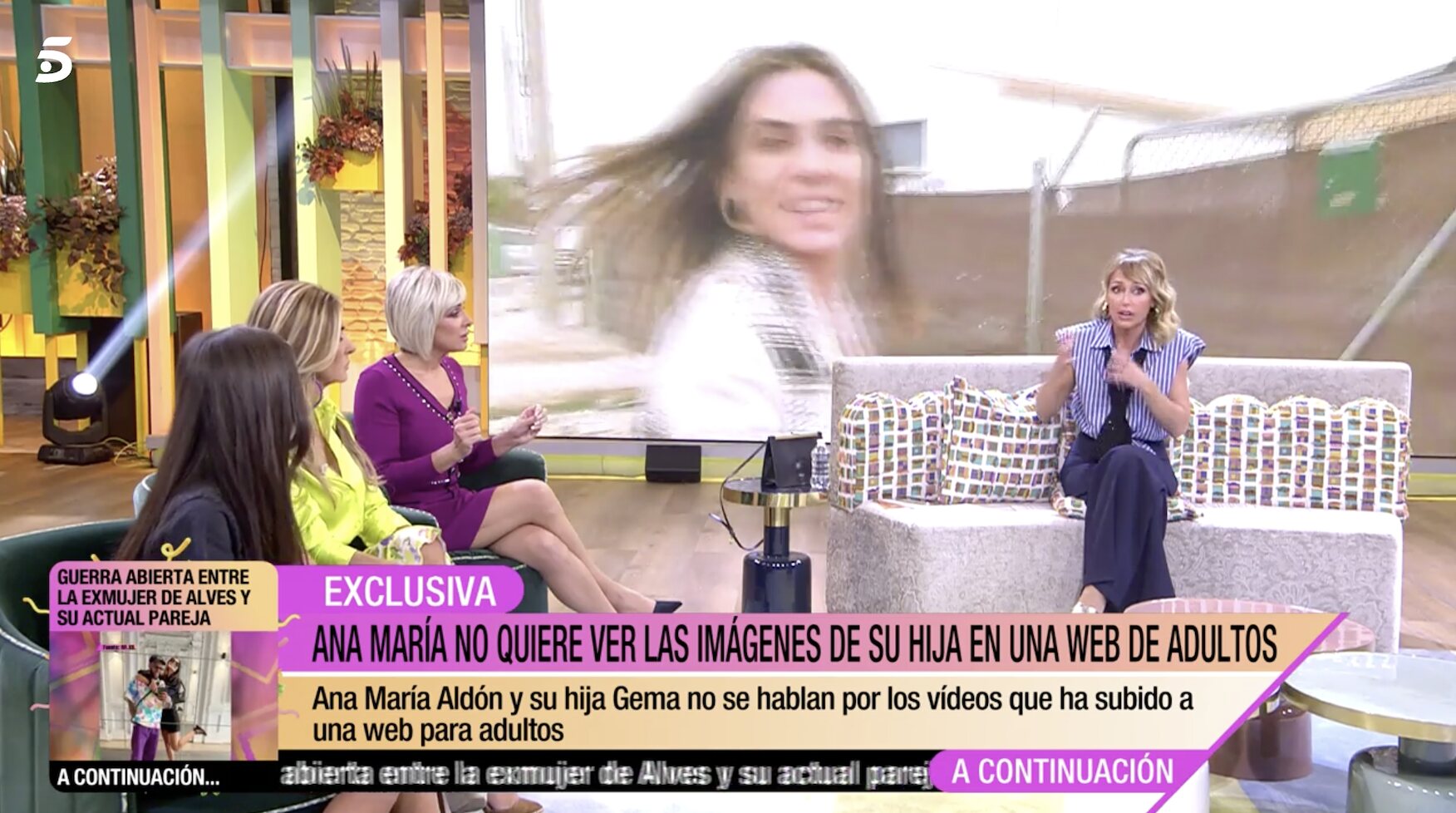 Ana María Aldón en el plató de 'Fiesta'/ Foto: telecinco.es