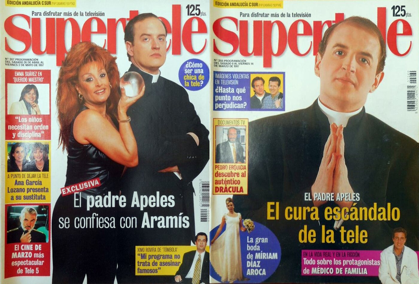 El Padre Apeles fue un personaje muy mediático en los 90 y primero 2000 | Fotos: tvcoleccion.blogspot.com