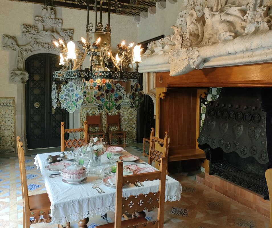 El comedor de la Casa Amatller de Barcelona