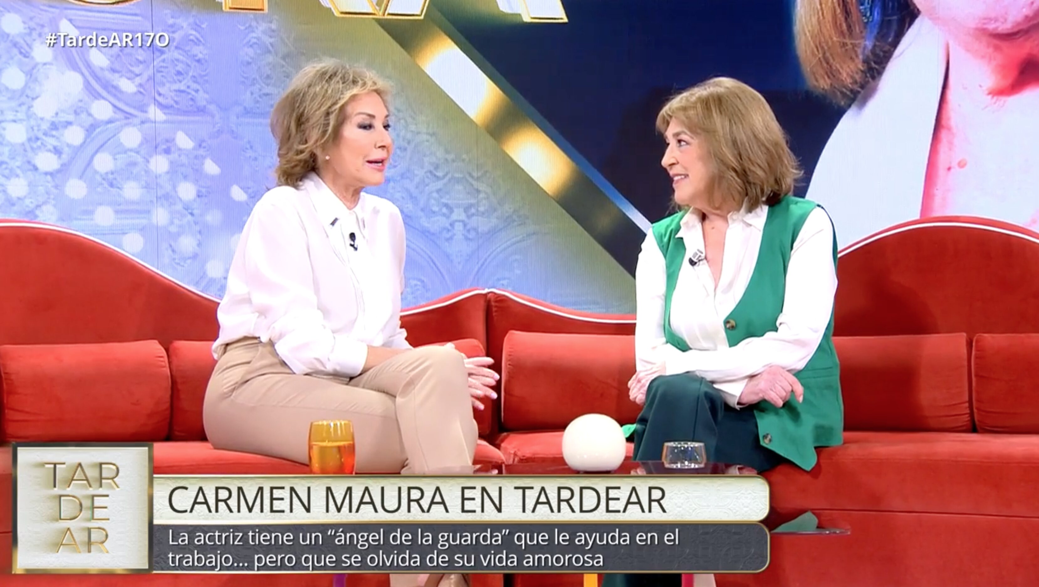 Carmen Maura salió muy contenta de la entrevista con Ana Rosa Quintana | Foto: Telecinco.es