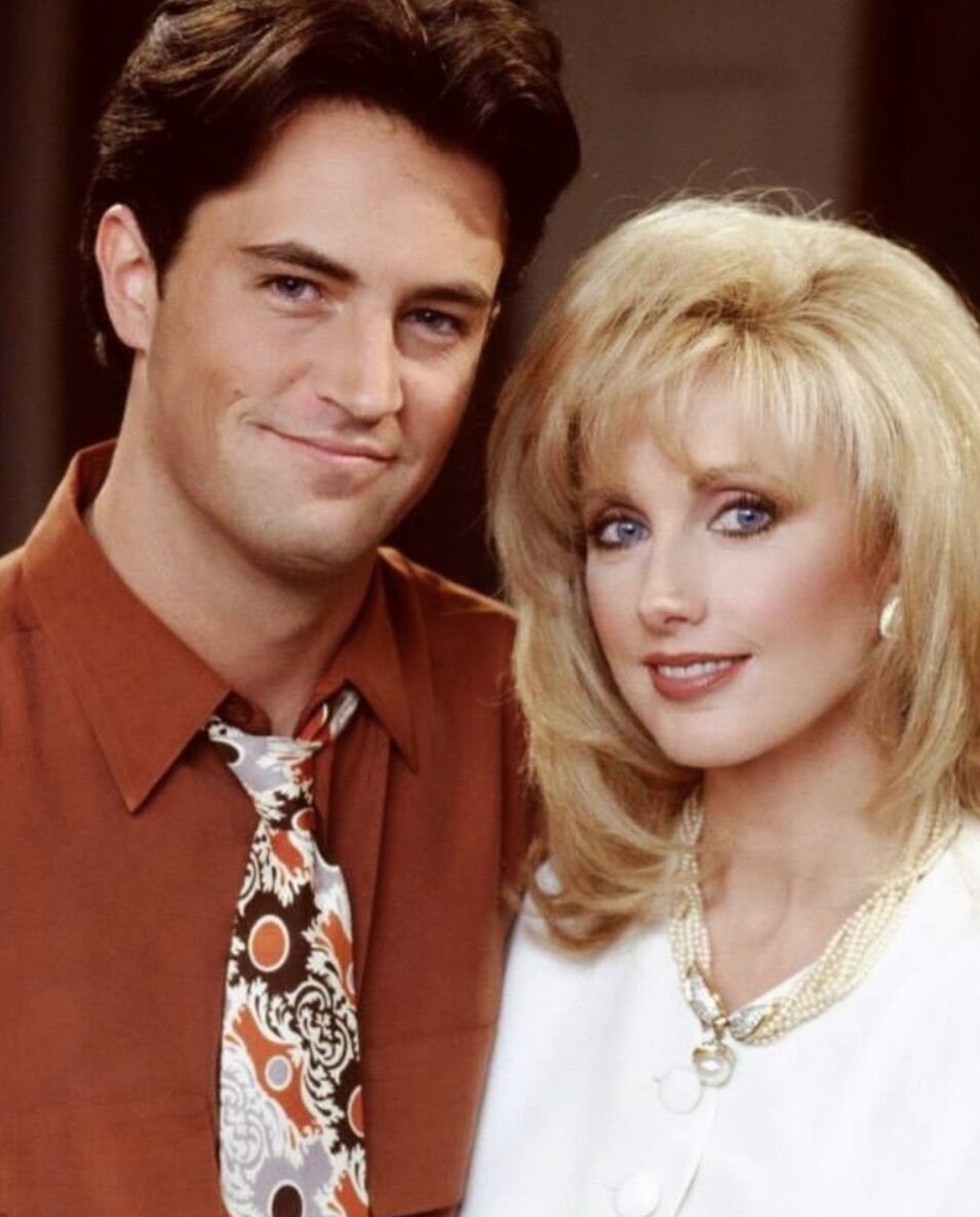 Matthew Perry y Morgan Fairchild | Instagram