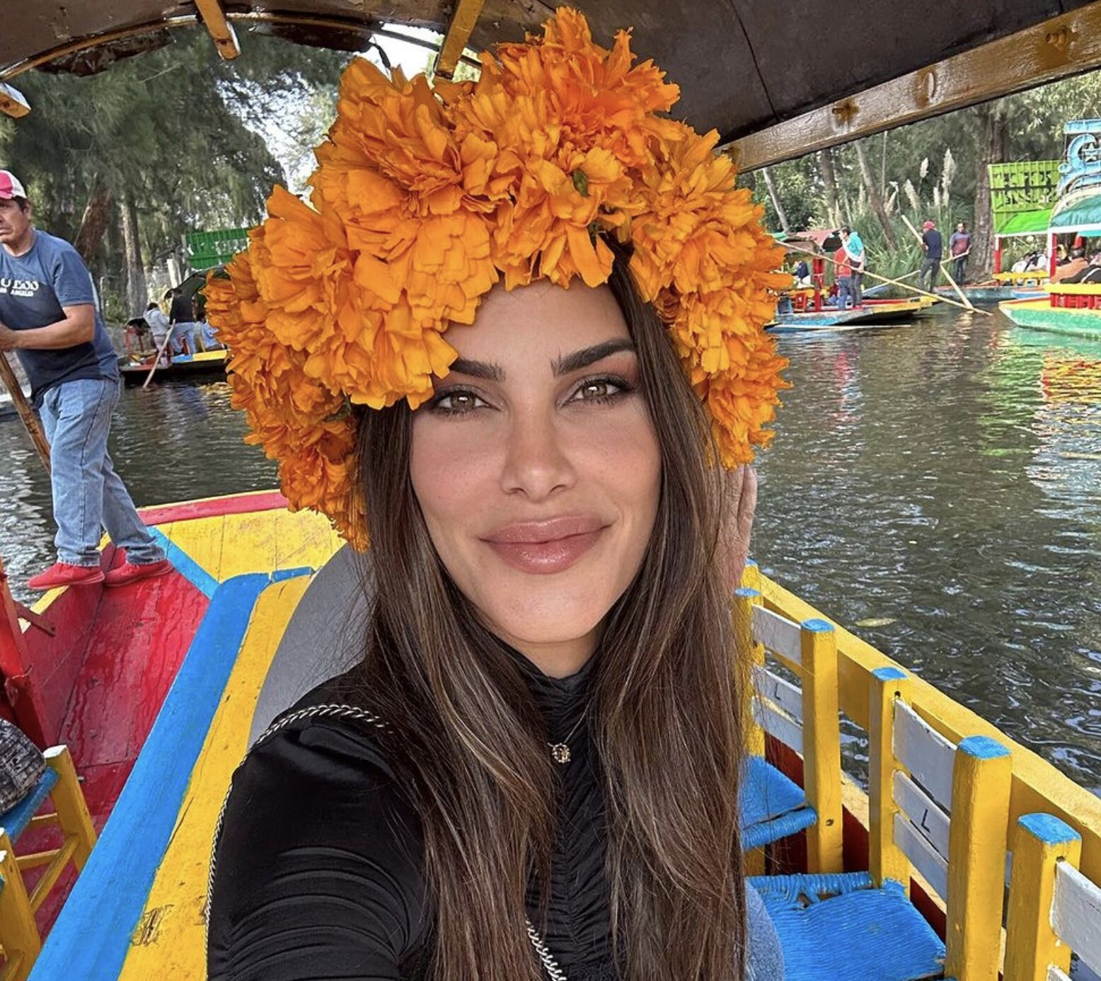 Carla Barber celebrando el Día de los Muertos en México/ Foto: Instagram