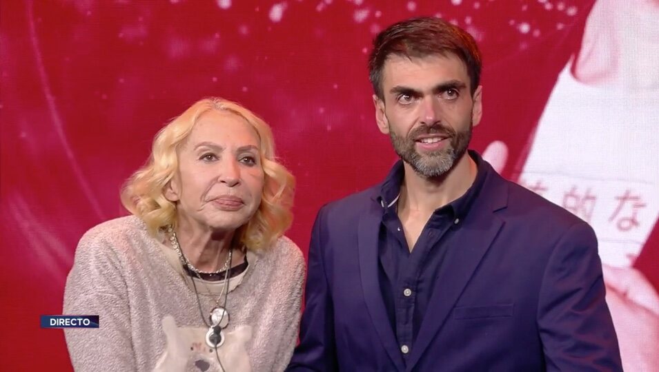 Zeus Montiel y Laura Bozzo en la sala de expulsión | Telecinco