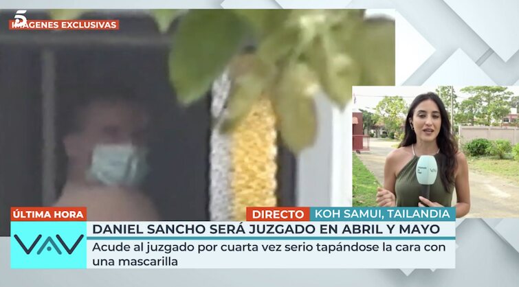 Daniel Sancho mira para atrás siendo trasladado a la corte/ Foto: telecinco.es