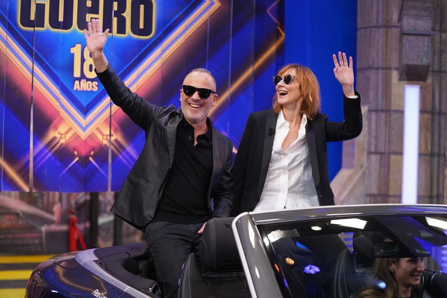 Nathalie Poza y Javier Gutiérrez en 'El Hormiguero'