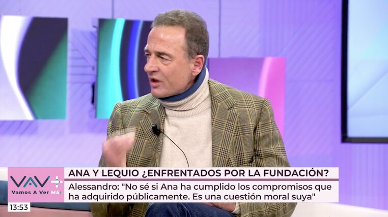 Alessandro Lequio estalla contra Ana Obregón/ Foto: telecinco.es