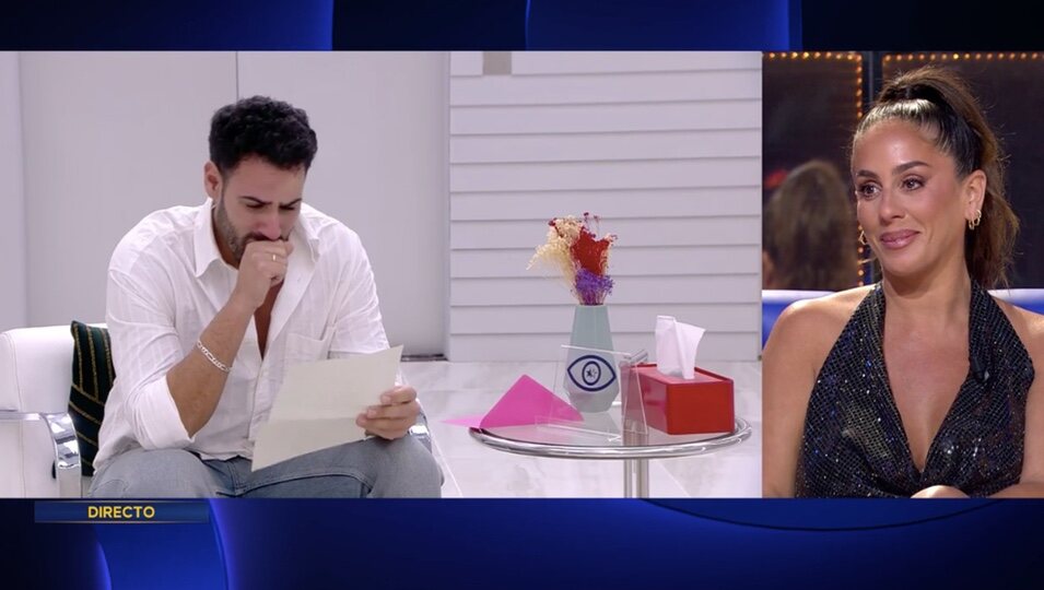 Asraf, emocionado leyendo la carta | Foto: telecinco.es