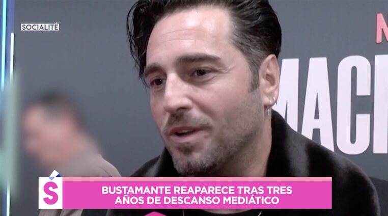 David Bustamante hablando con 'Socialité'/ Foto: telecinco.es