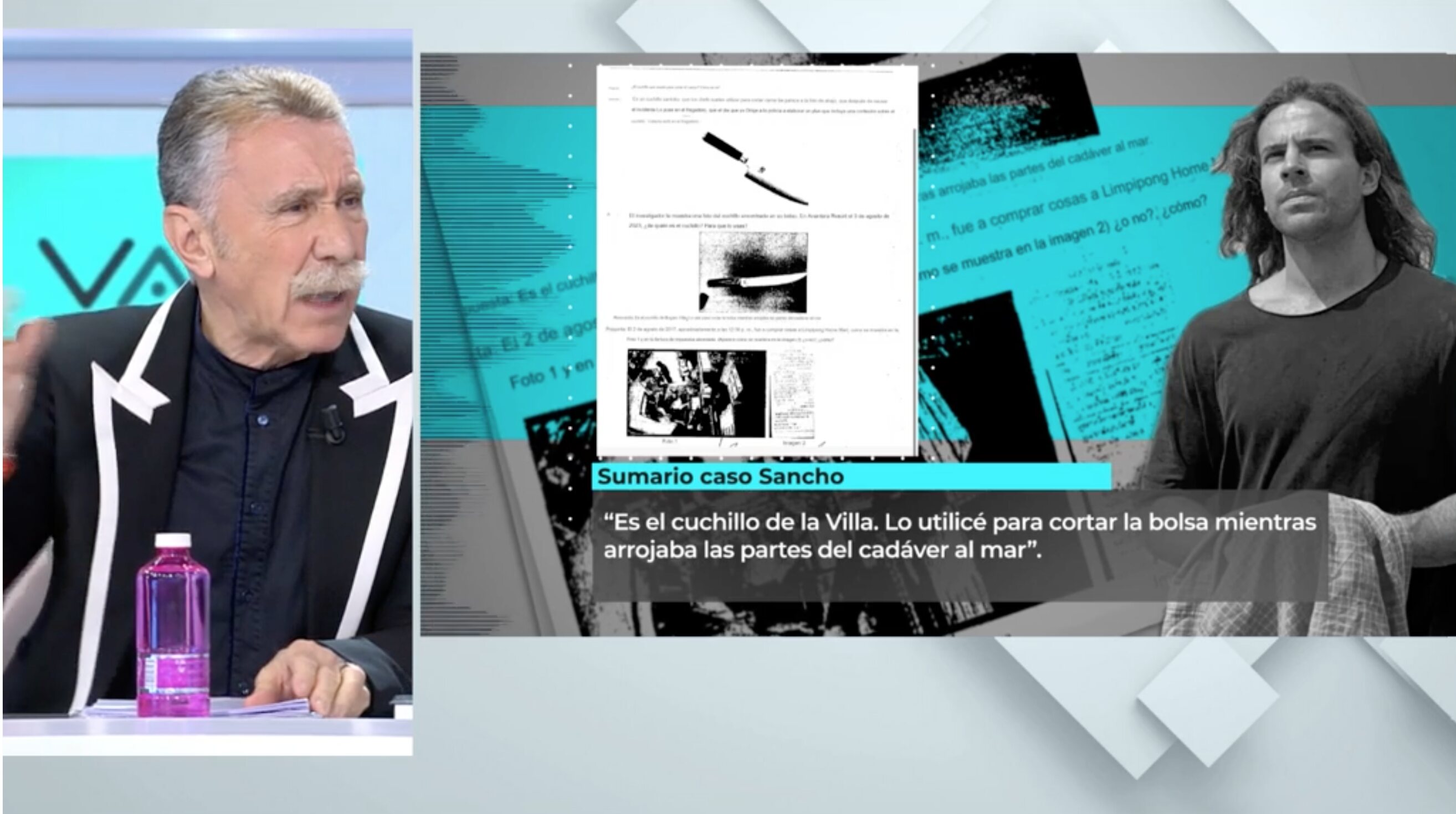 El cuchillo no es de los que compró Daniel Sancho | Foto: Telecinco.es