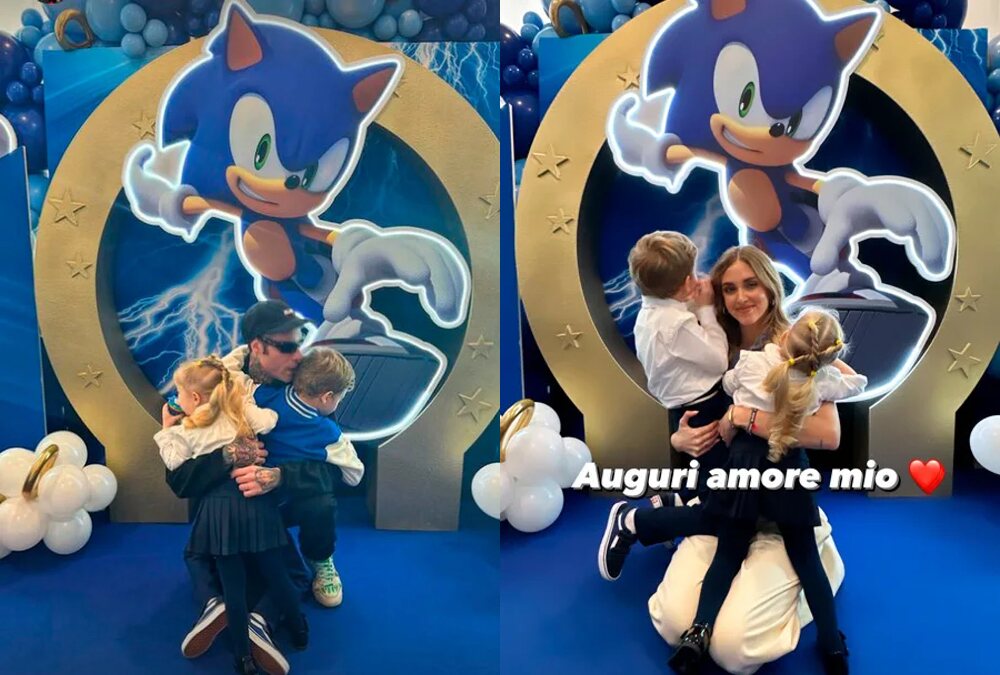 Fedez y Chiara Ferragni, por separado en el cumpleaños de su hijo | Fotos: Instagram