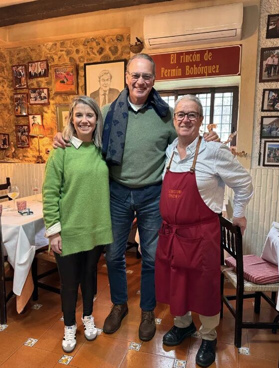 Bertín Osborne en un restaurante de Medina Sidonia/ Foto: redes sociales