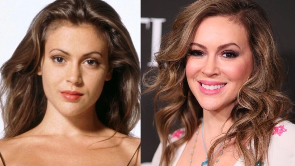 Alyssa Milano antes y ahora