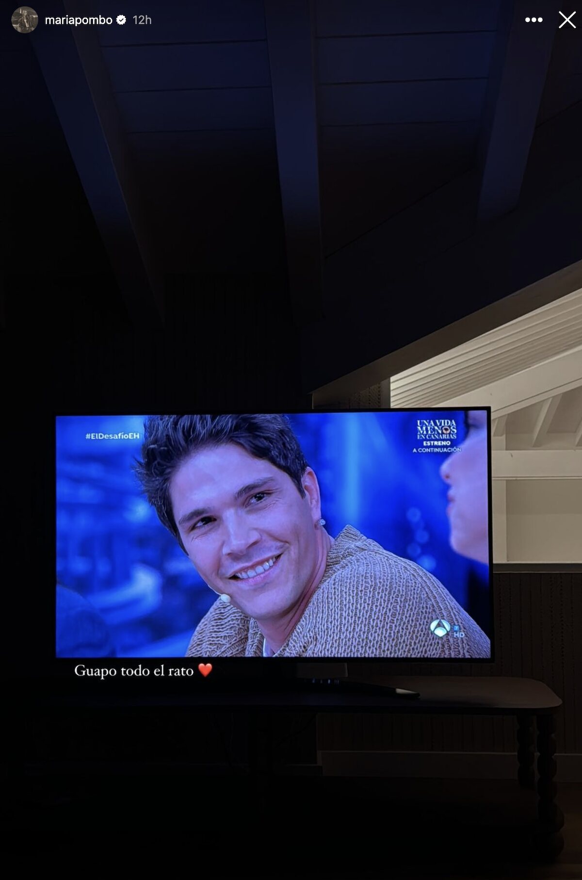 María Pombo comparte una foto de Pablo Castellano en 'El Hormiguero'/ Foto: Antena 3