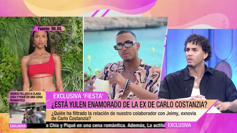 Yulen Pereira habla de Jeimy en 'Fiesta'/ Foto: telecinco.es