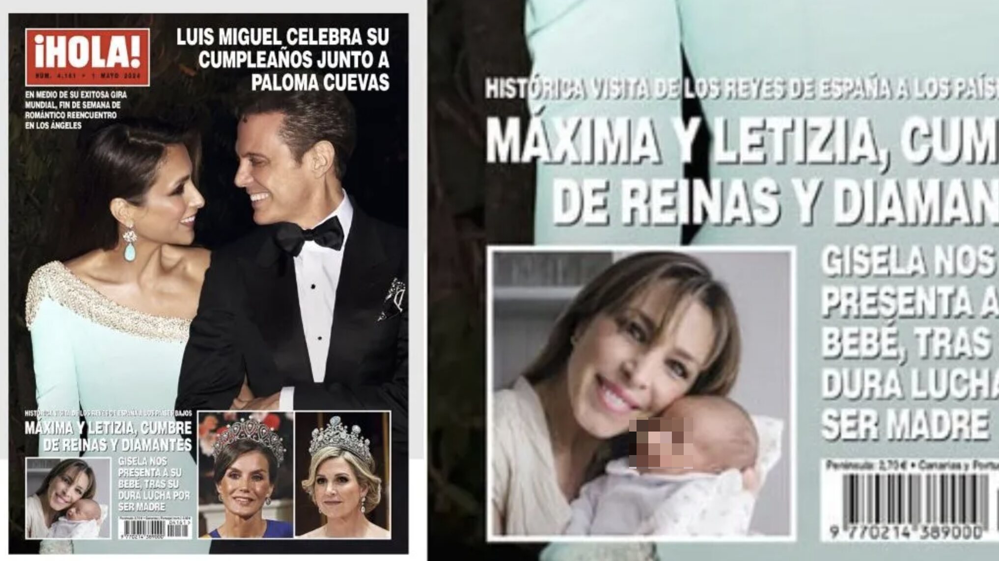 Gisela presenta a su bebé Indiana en la revista ¡Hola!