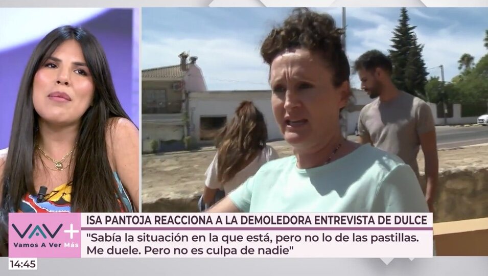 Isa Pantoja habla de Dulce | Foto: telecinco.es