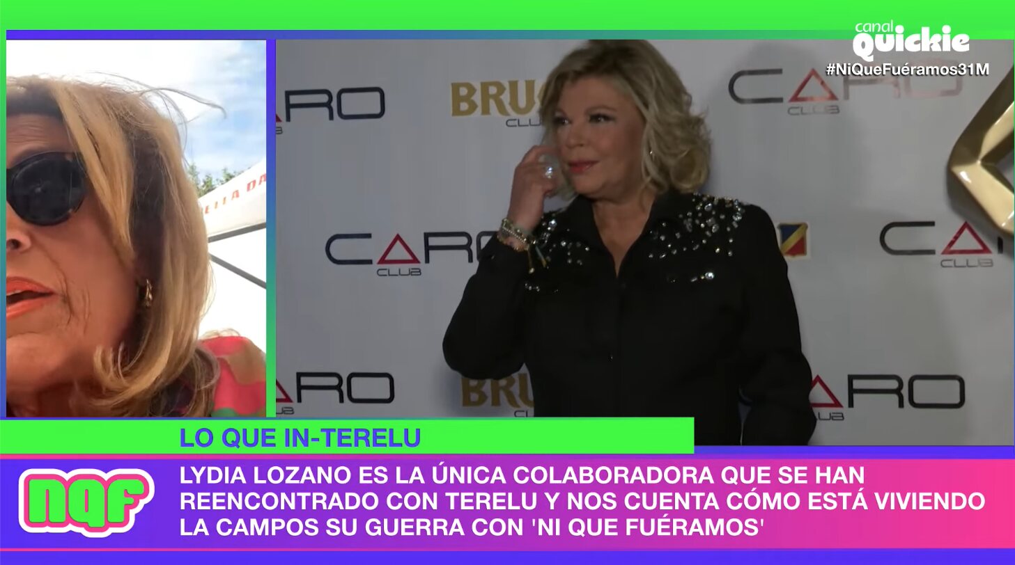 Lydia Lozano cuenta lo que habló fuera de cámaras con Terelu | Foto: Canal Quickie