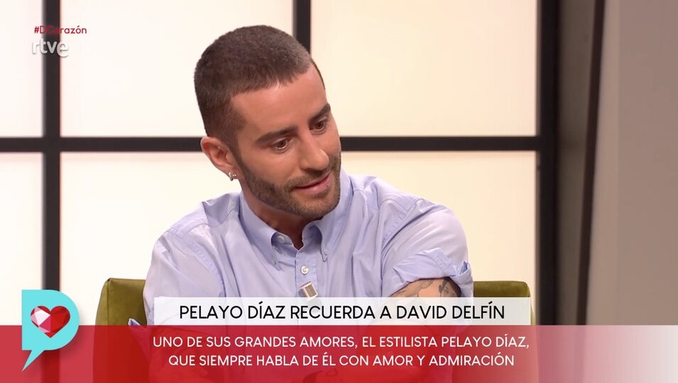 Pelayo Díaz hablando de David Deflín / Foto: rtve.es