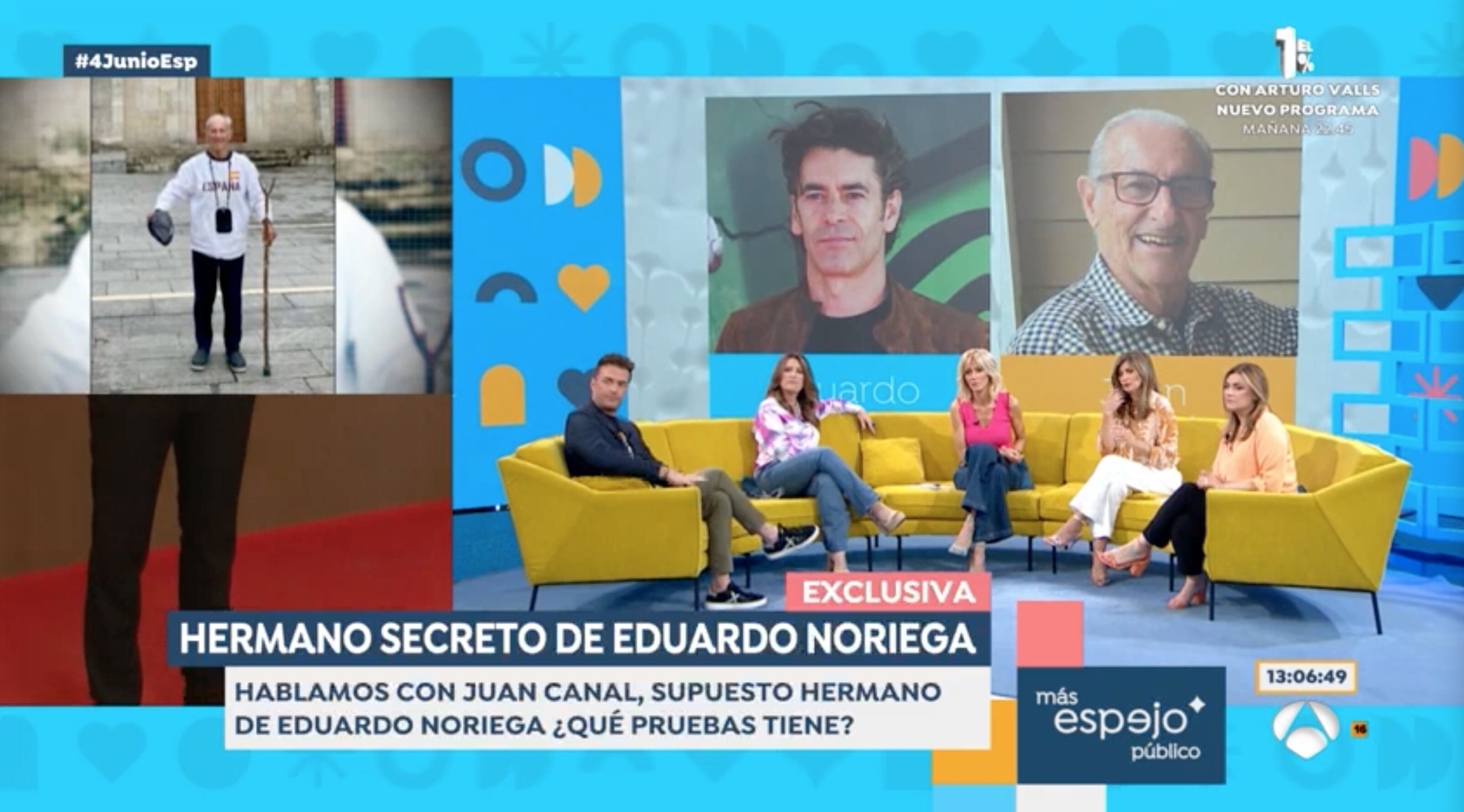 Juan Canal asegura ser el hermano mayor de Eduardo Noriega | Foto: Antena3.com