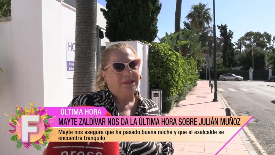 Mayte Zaldívar a la salida del hospital / Foto: telecinco.es