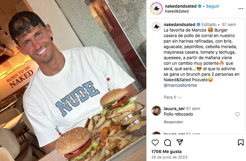 Marcos Llorente en uno de sus restaurantes/ Foto: Instagram