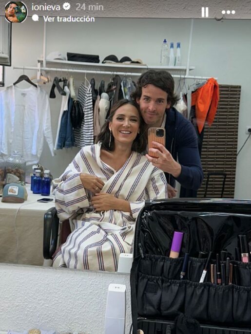 Íñigo Onieva en el camerino con Tamara Falcó/ Foto: Instagram