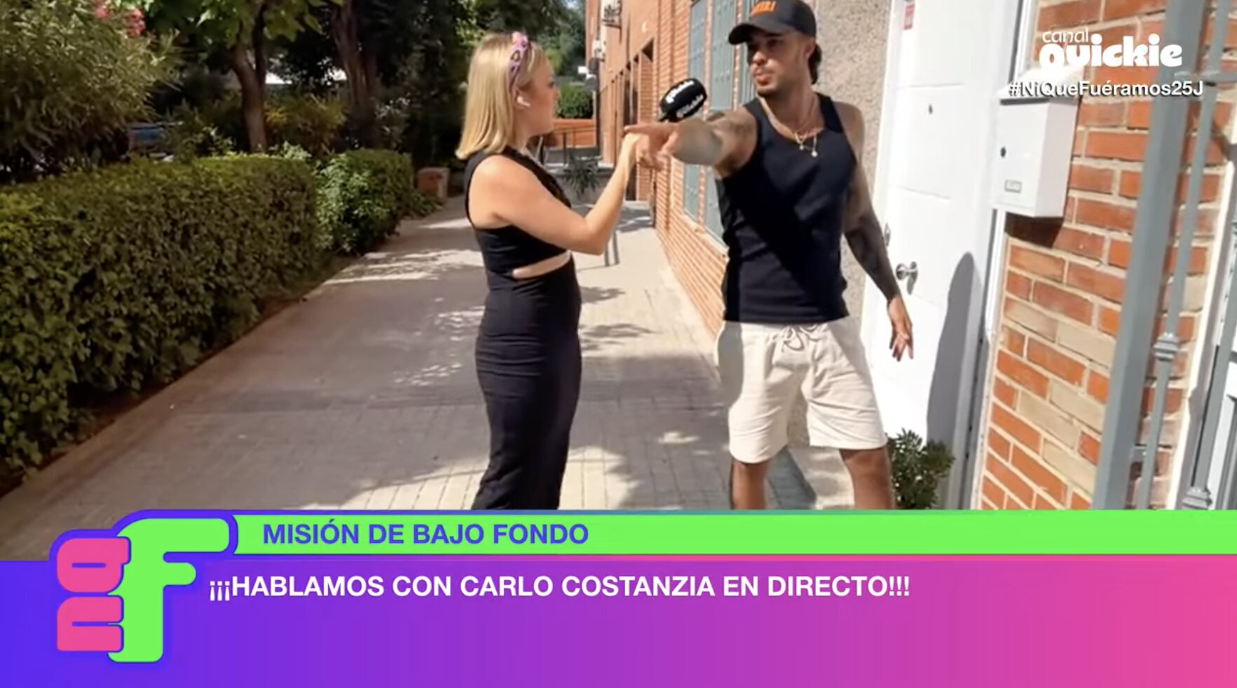 Carlo Costanzia no puede más con la presencia de medios en la puerta de su casa | Foto: Canal Quickie