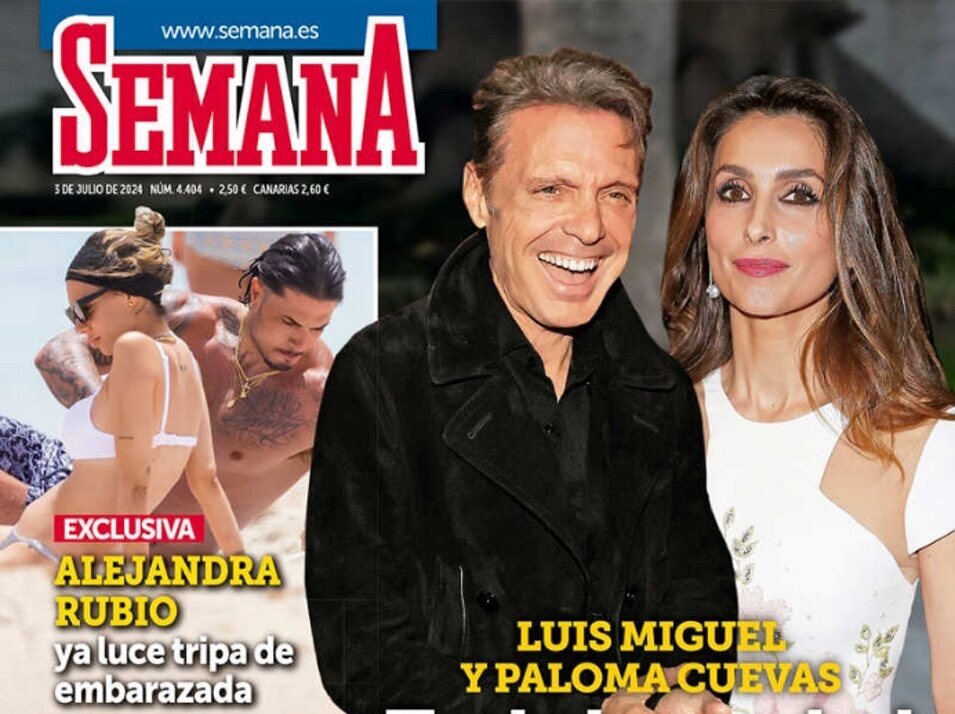 Portada de Semana con las imágenes en exclusiva del embarazo de Alejandra Rubio