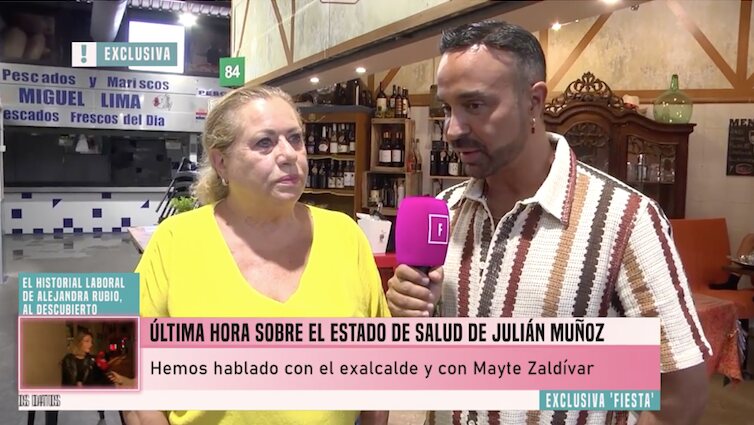 Mayte Zaldívar habla con Luis Rollán/ Foto: telecinco.es