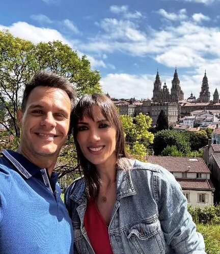 Christian Gálvez y Patricia Pardo en Santiago de Compostela/ Foto: Instagram