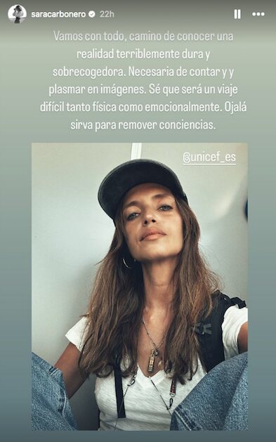 Sara Carbonero anunciando su nueva aventura/ Foto: Instagram