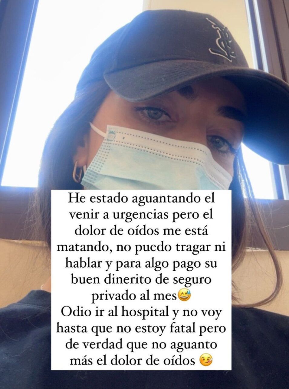 Violeta Mangriñán informa sobre su dolencia en las stories de su perfil | Instagram