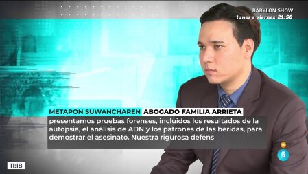 Metapon Suwancharen, el abogado de los Arrieta/ Foto: telecinco.es