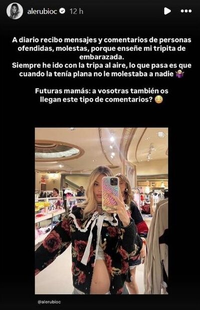 Alejandra Rubio se defiende de las críticas/ Foto: Instagram