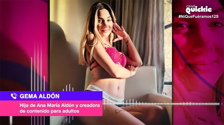 Gema Aldón en ropa interior