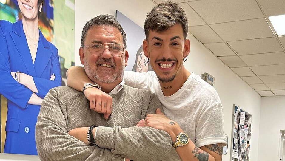 Luitingo con su padre | Foto: Instagram