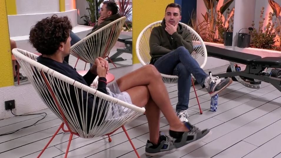 La conversación entre Óscar y Jorge sobre su descontento con Vanessa </p><p>| Foto: Telecinco