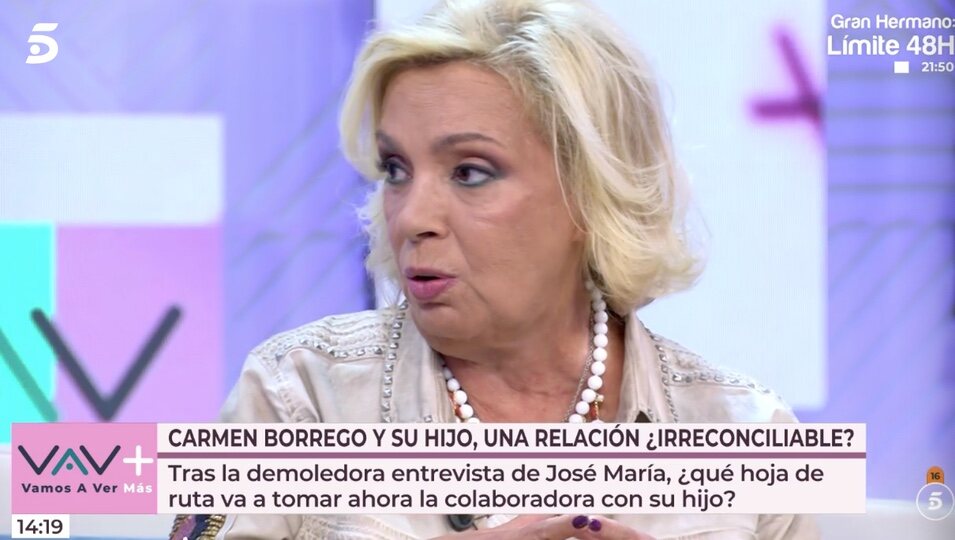 Carmen Borrego explica todo lo sucedido | Foto: telecinco.es