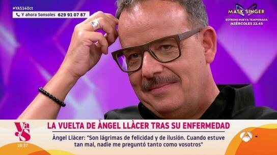 Ángel Llàcer habla de su salud en 'Y ahora Sonsoles'/ Foto: Antena 3