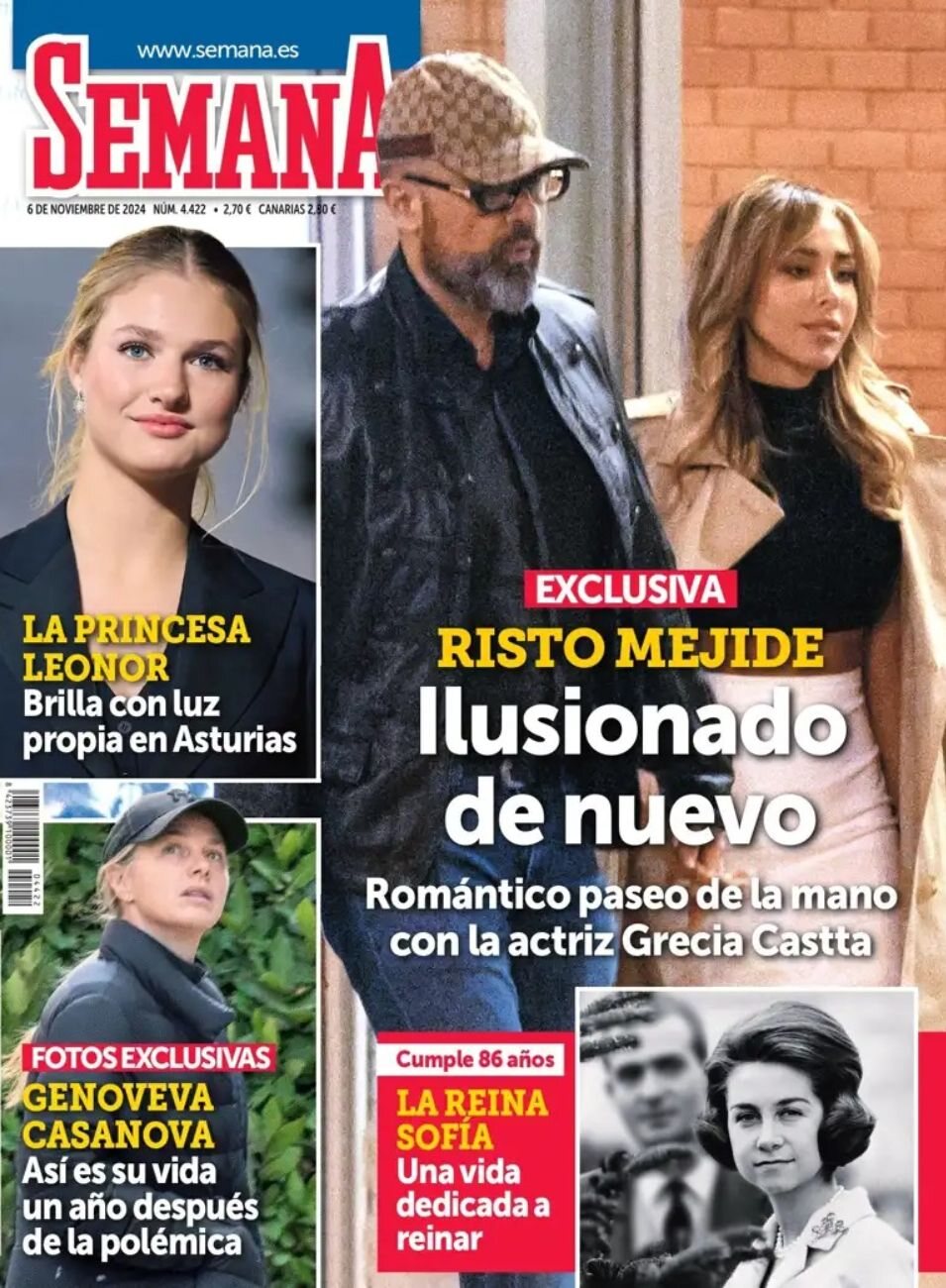 Risto Mejide y Grecia Castta en la portada de la revista Semana | Foto: Semana