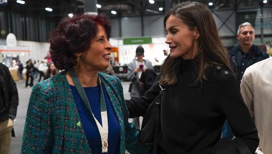 La Reina Letizia con Ángeles Parra, directora de BioCultura