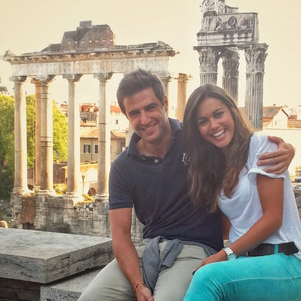 Lara Álvarez y Perico Durán, de viaje en Roma en 2011/ Foto: Instagram