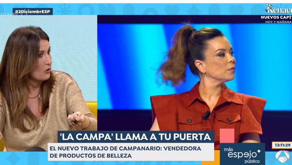 Laura Fa da información sobre María José Campanario en 'Espejo Público/Foto: antena3.es