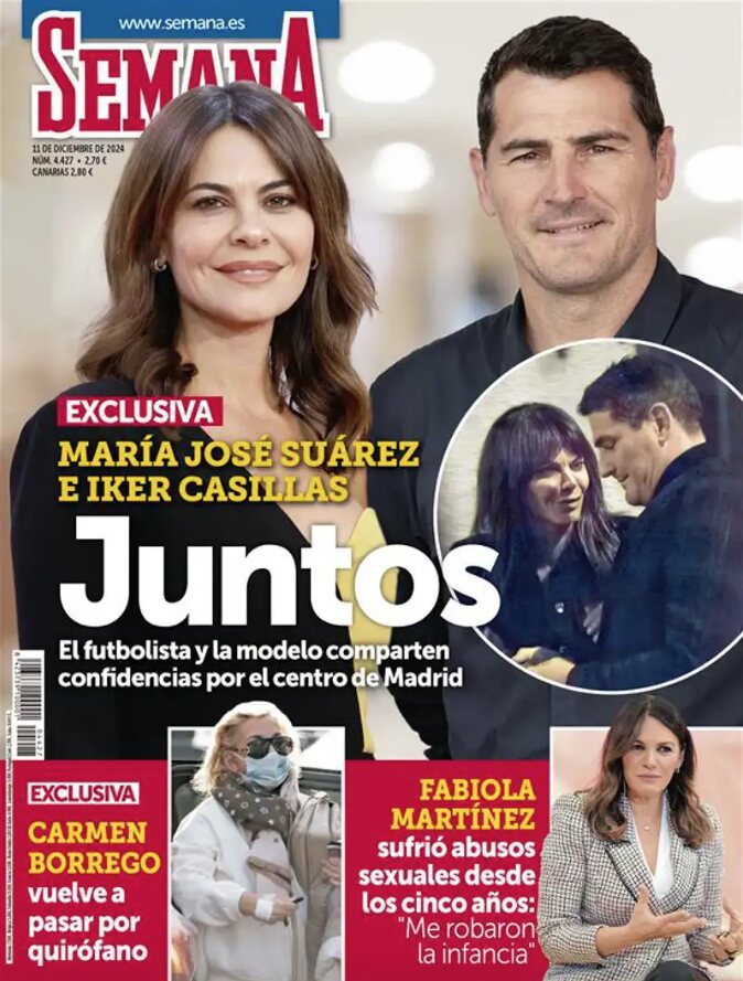 María José Suárez e Iker Casillas, juntos en la portada de Semana